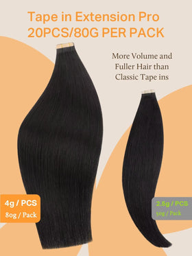 DOORES Tape in Hair Extensions displayed with hair styling tools