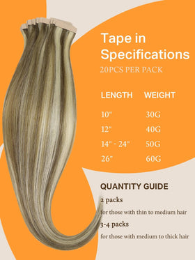 DOORES Tape in Hair Extensions displayed with natural hair