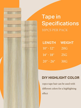 DOORES Tape in Hair Extensions displayed with styling tools