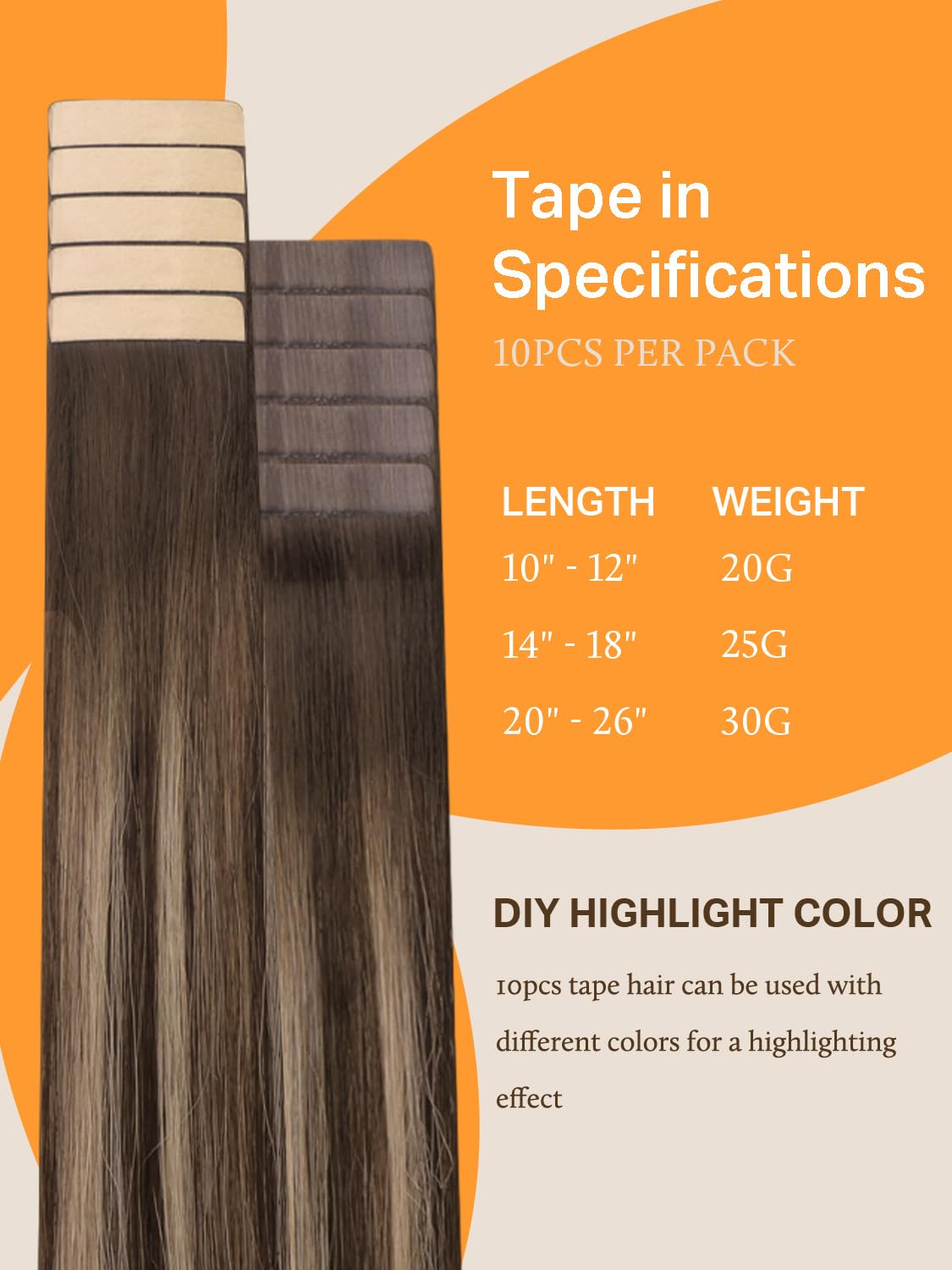 DOORES Tape in Hair Extensions displayed with styling tools