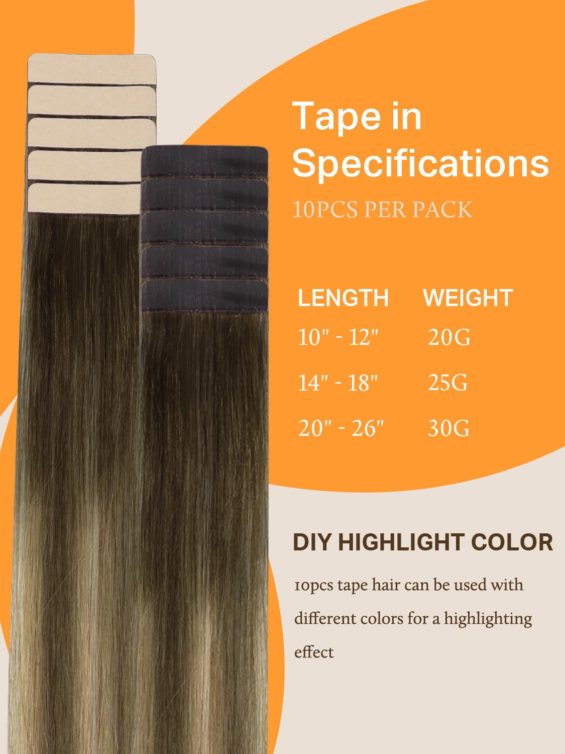 DOORES Tape in Hair Extensions displayed with styling tools