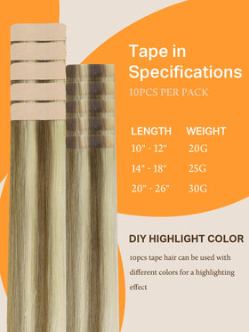DOORES Tape in Hair Extensions displayed with styling tools