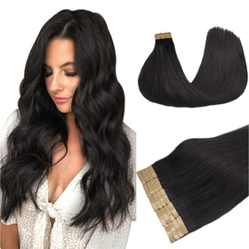DOORES Tape In Hair Extensions front view in packaging