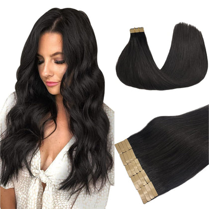 DOORES Tape In Hair Extensions front view in packaging
