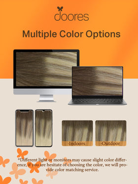 DOORES Tape in Hair Extensions Human Hair packaging details