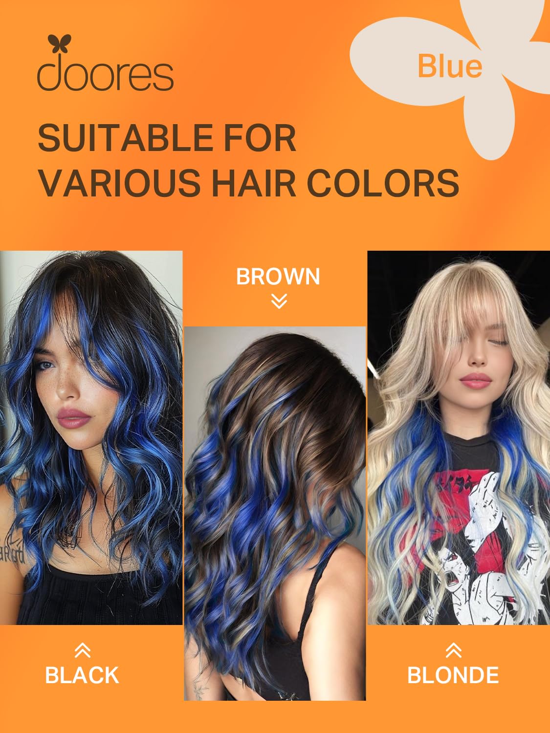 DOORES Tape In Hair Extensions in a lifestyle setting
