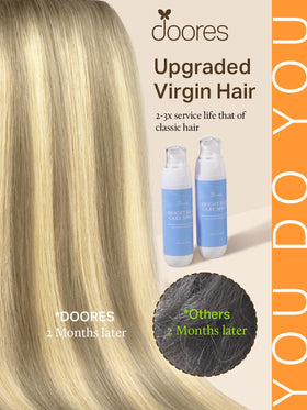 DOORES Tape in Hair Extensions in balayage colour