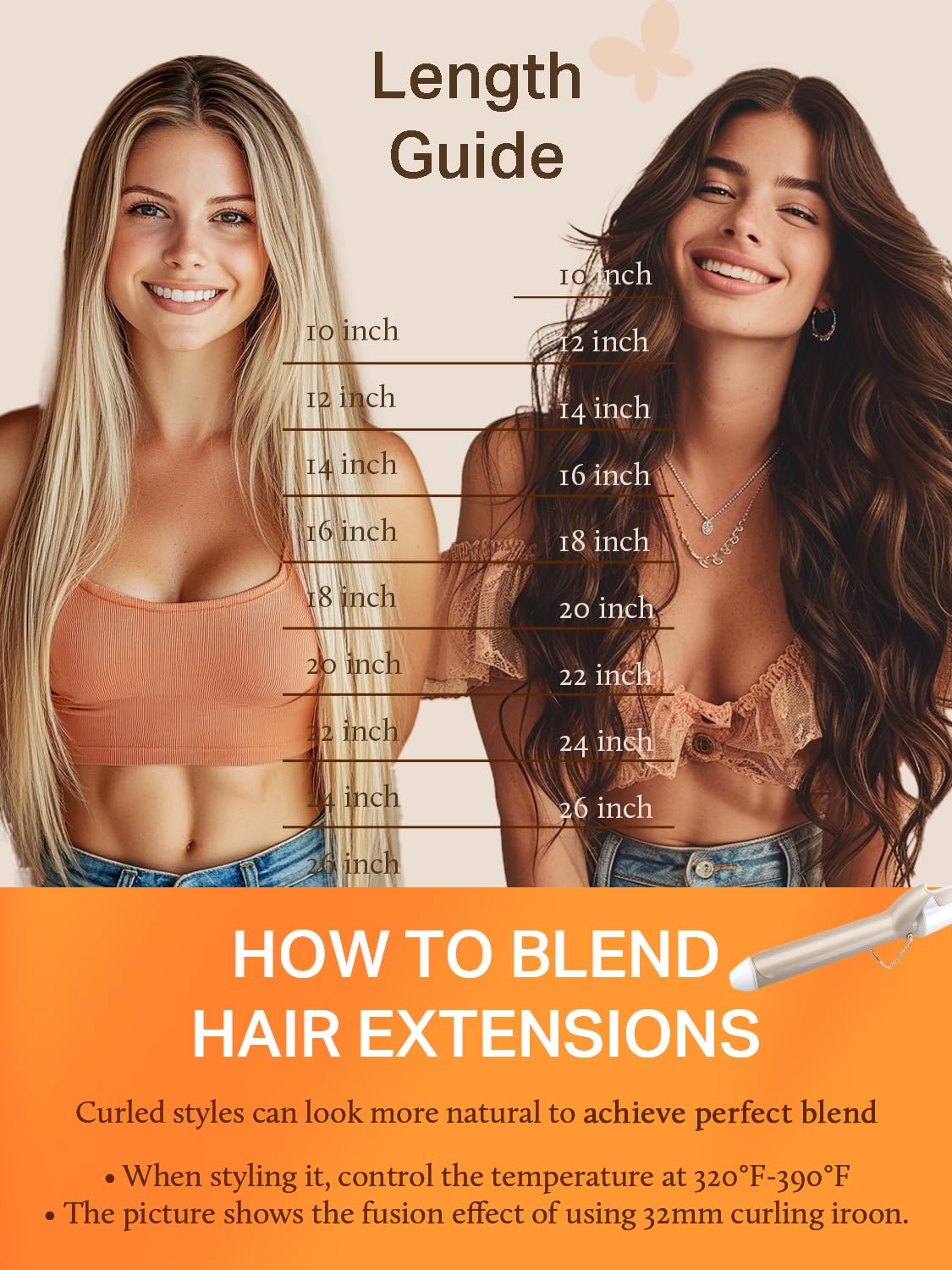 DOORES Tape in Hair Extensions in solid colour