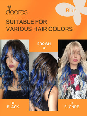 DOORES Tape In Hair Extensions in use on model