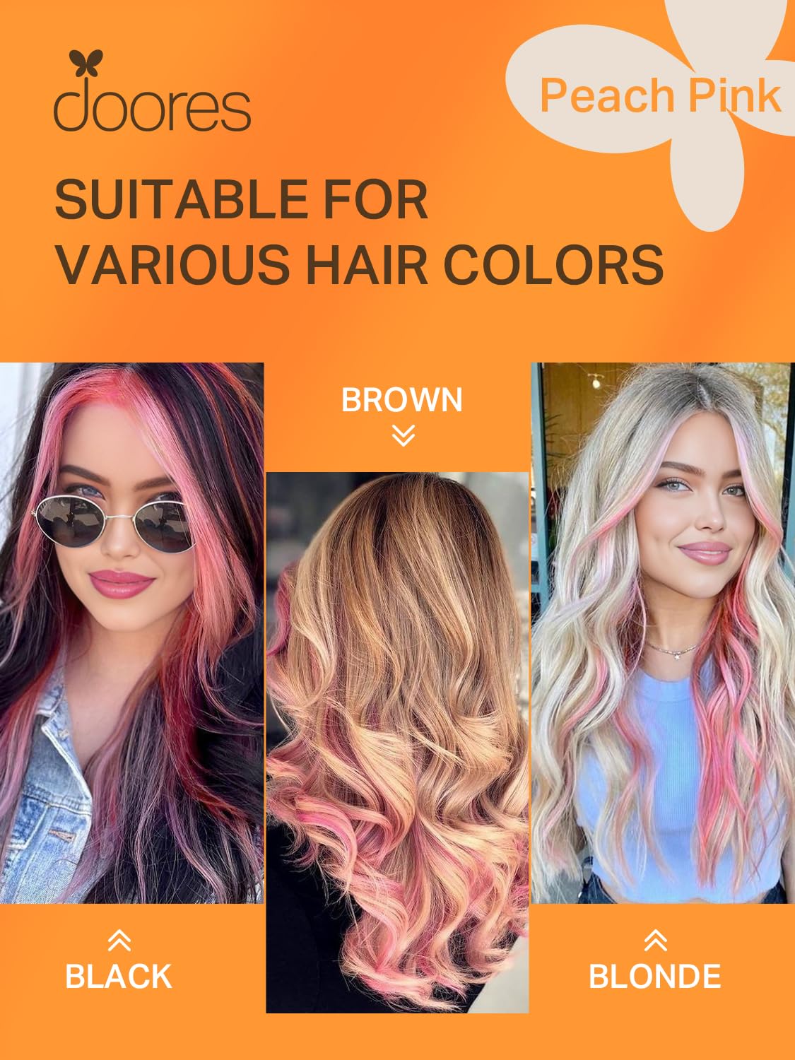 DOORES Tape In Hair Extensions in various lengths