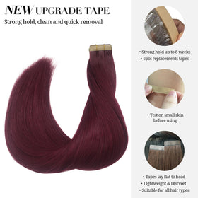 DOORES Tape in Hair Extensions in various popular colours