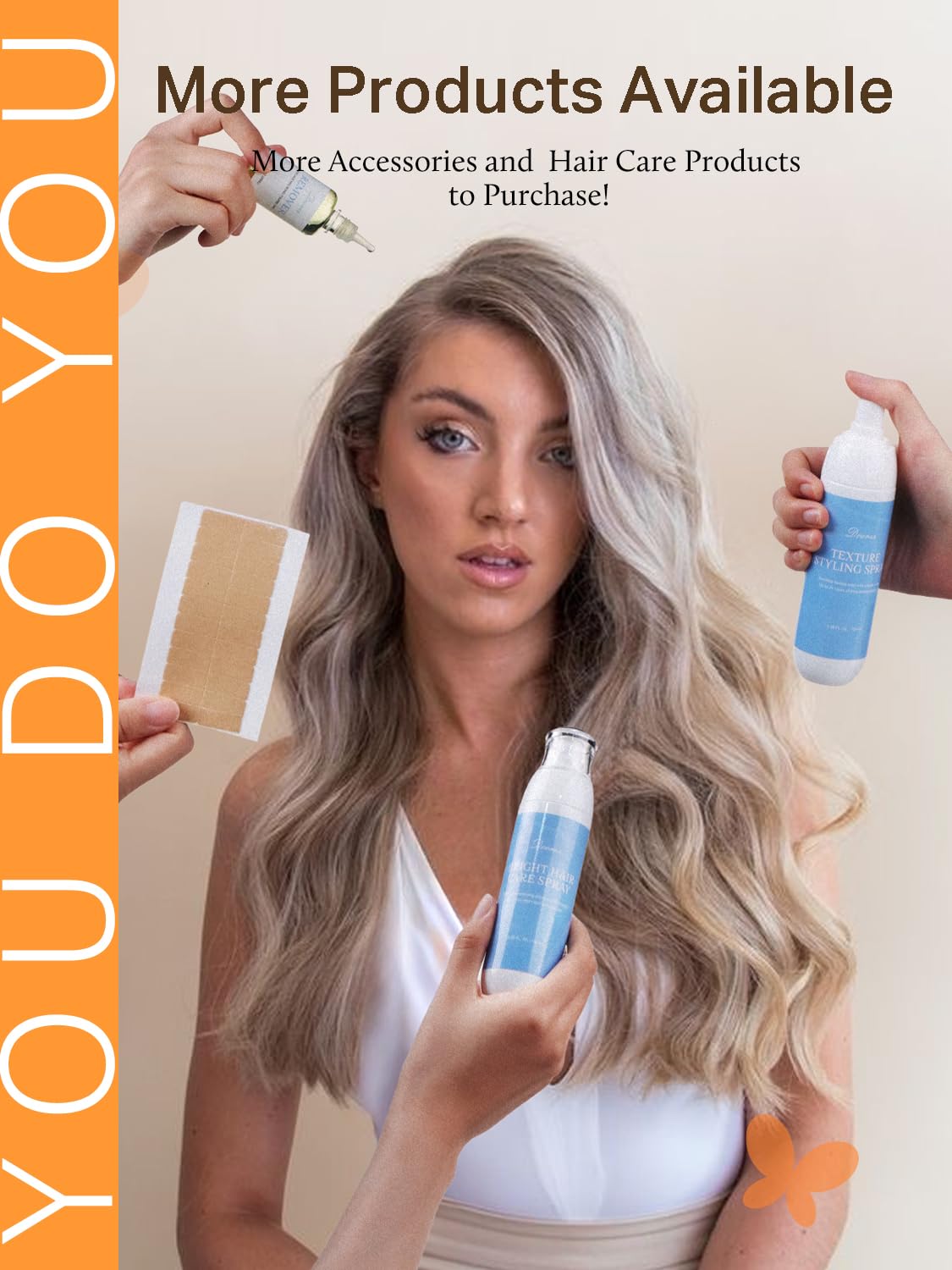 DOORES Tape in Hair Extensions installation process