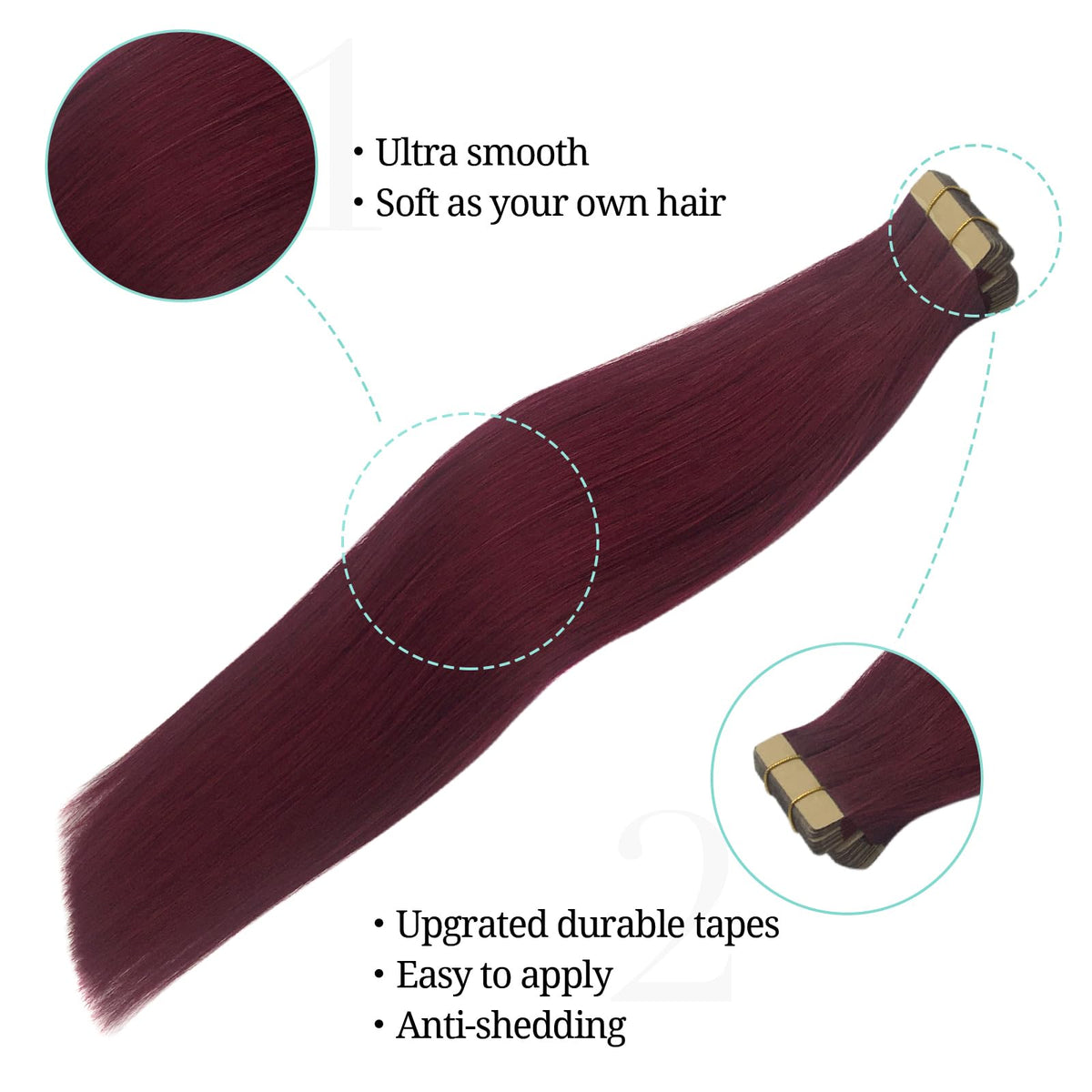 DOORES Tape in Hair Extensions lifestyle scene at a party