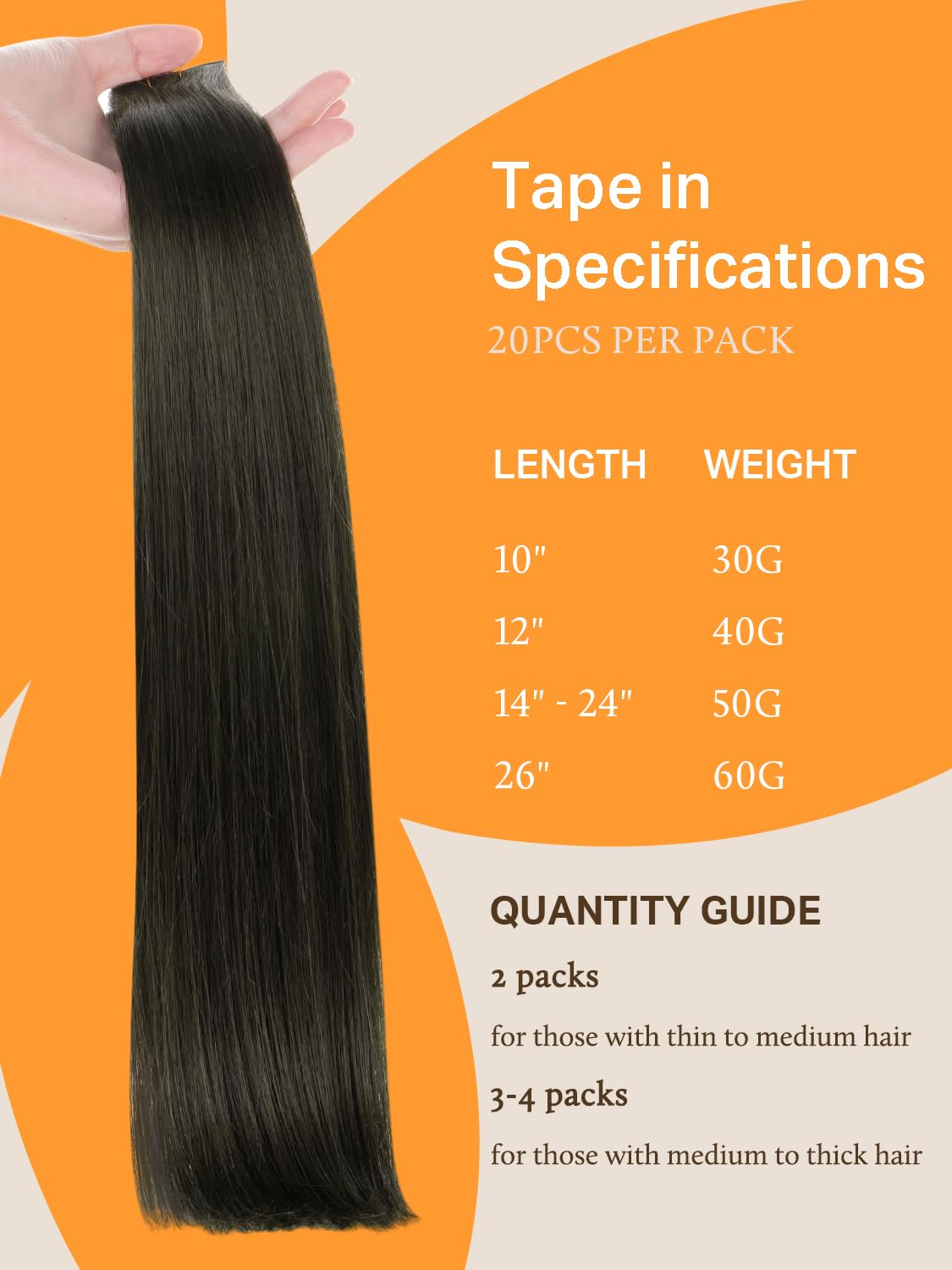 DOORES Tape in Hair Extensions on model