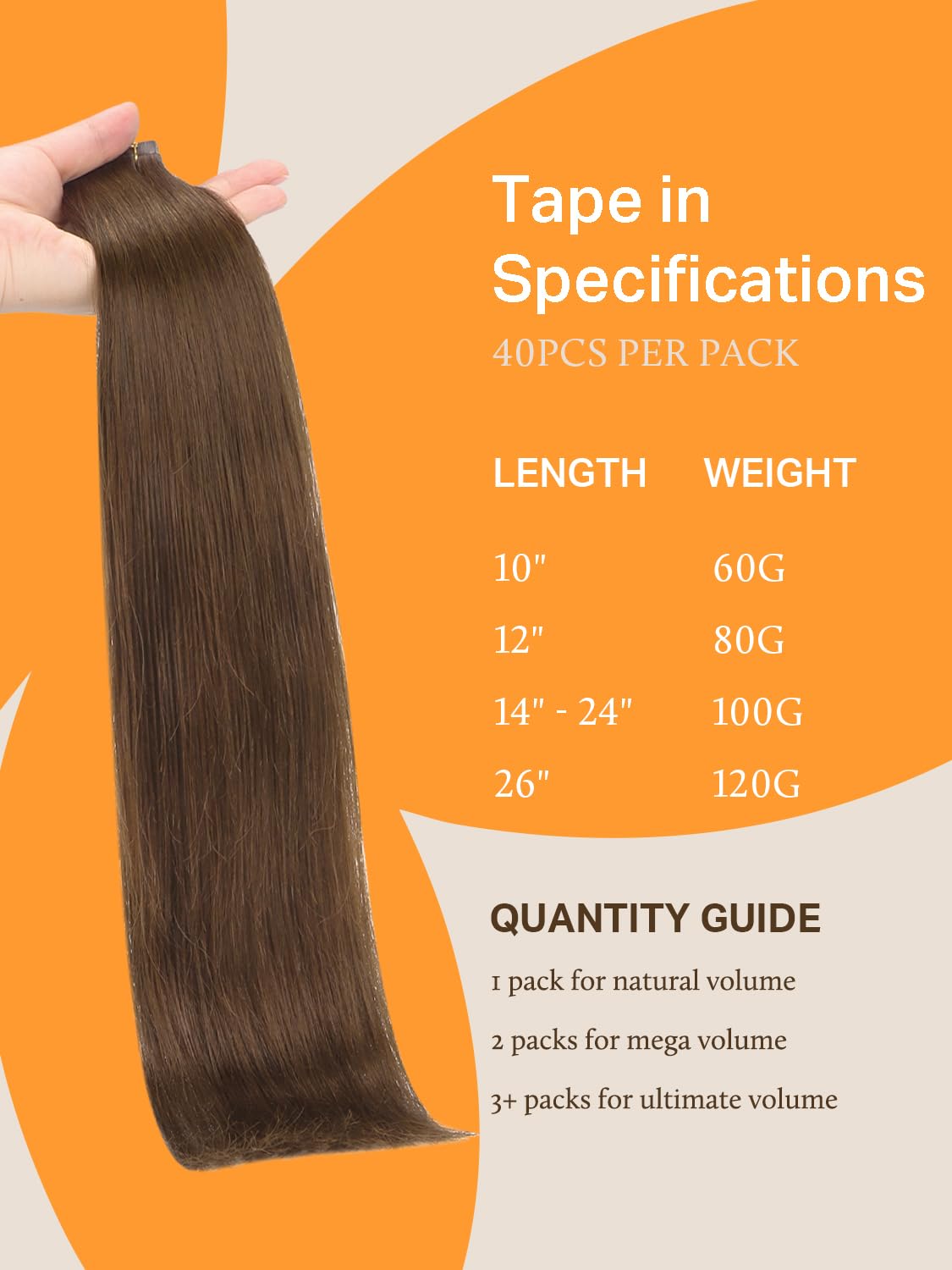 DOORES Tape in Hair Extensions on model