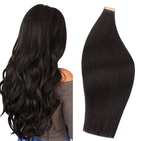 DOORES Tape in Hair Extensions pack front view with 20 pieces