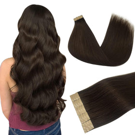 DOORES Tape in Hair Extensions pack showing 20 pieces