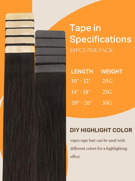 DOORES Tape in Hair Extensions packaging