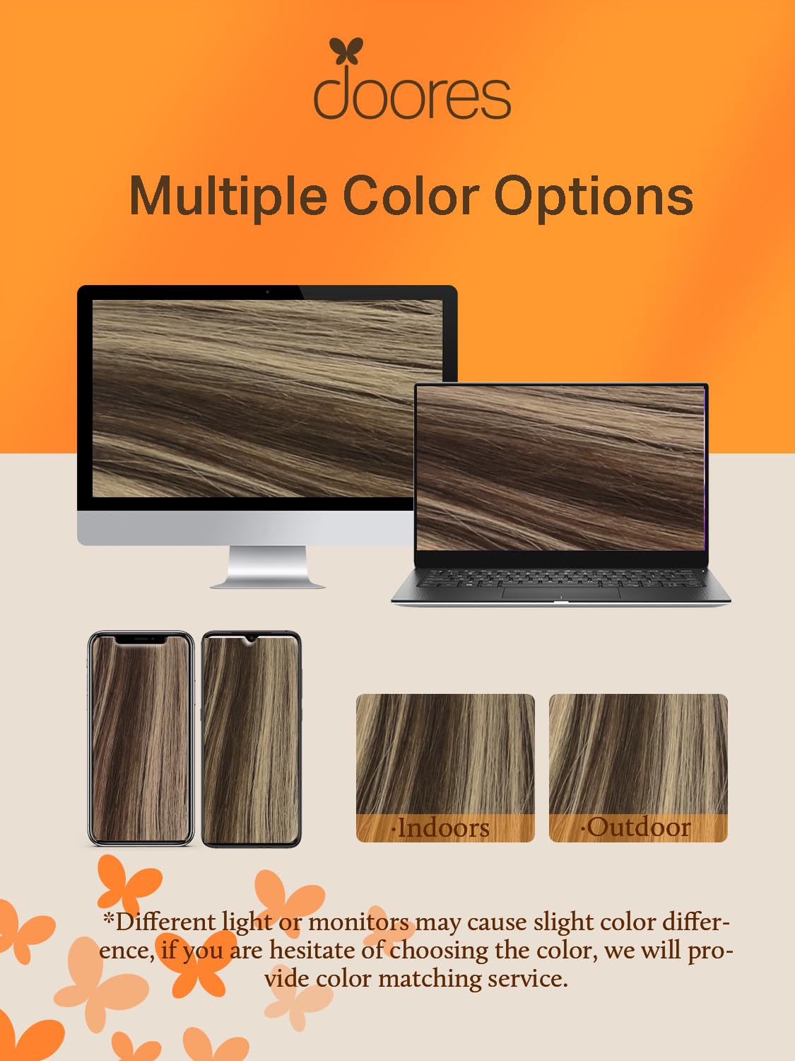 DOORES Tape in Hair Extensions packaging details