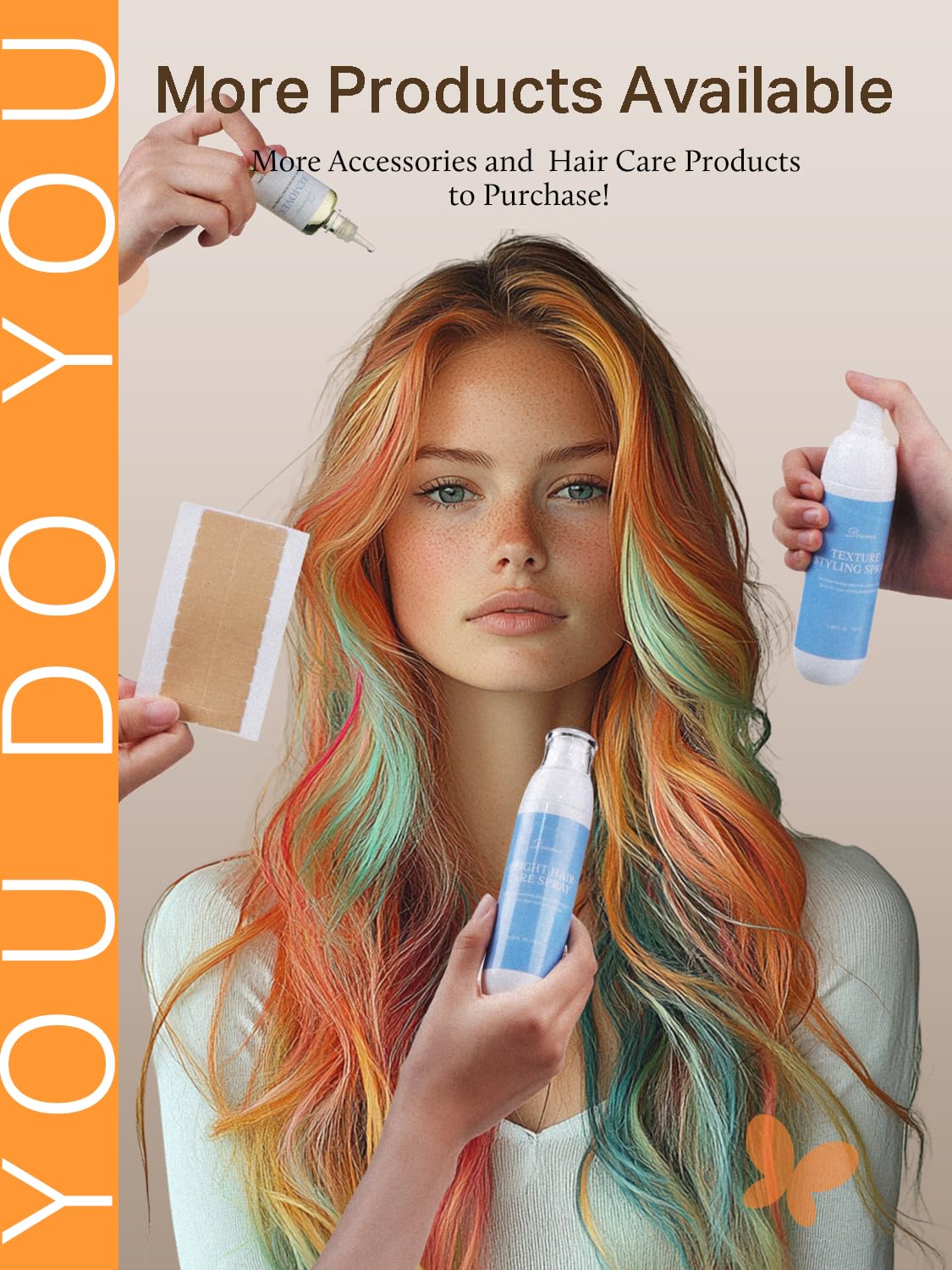 DOORES Tape In Hair Extensions packaging front view