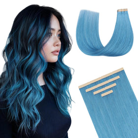 DOORES Tape In Hair Extensions Remy human hair 100g pack