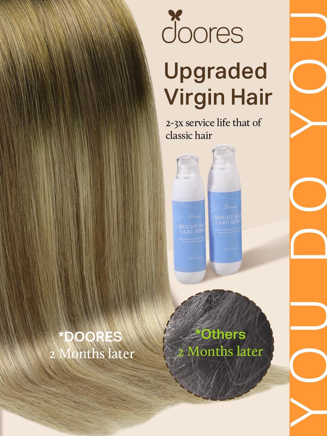 DOORES Tape in Hair Extensions showing 10 pieces