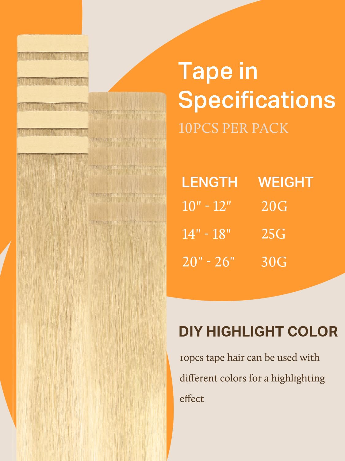 DOORES Tape in Hair Extensions showing natural silky texture