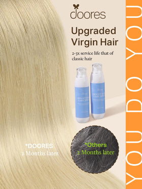DOORES Tape in Hair Extensions showing various lengths