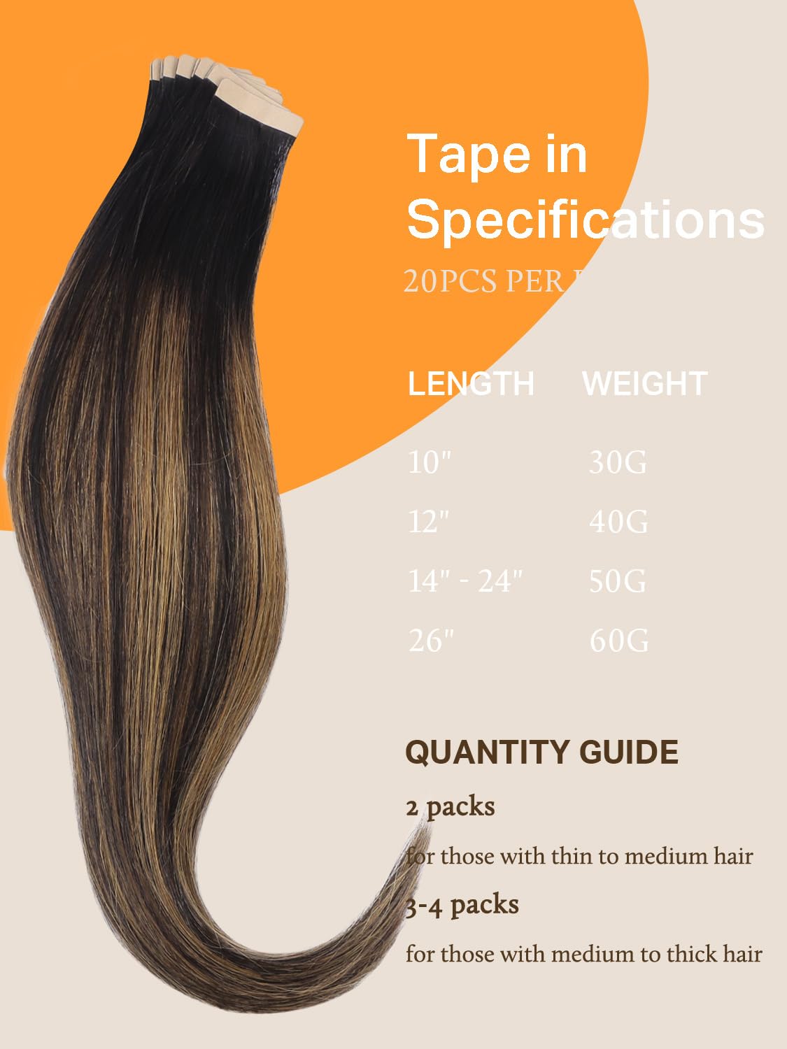 DOORES Tape in Hair Extensions styled on a model