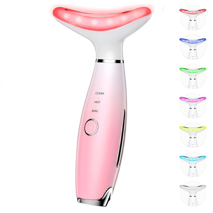 Dopsikn 7 Color Galvanic Machine front view in pink