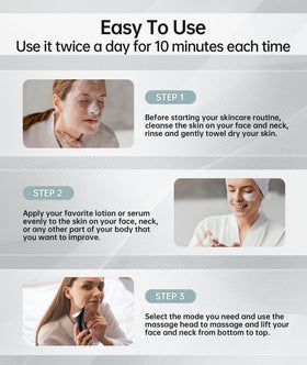 Dopsikn facial massager with included charging cable