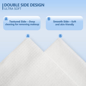 DORAHONEY Disposable Face Towels in use for makeup removal