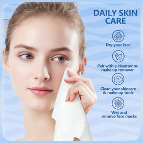 DORAHONEY Disposable Face Towels showing textured surface