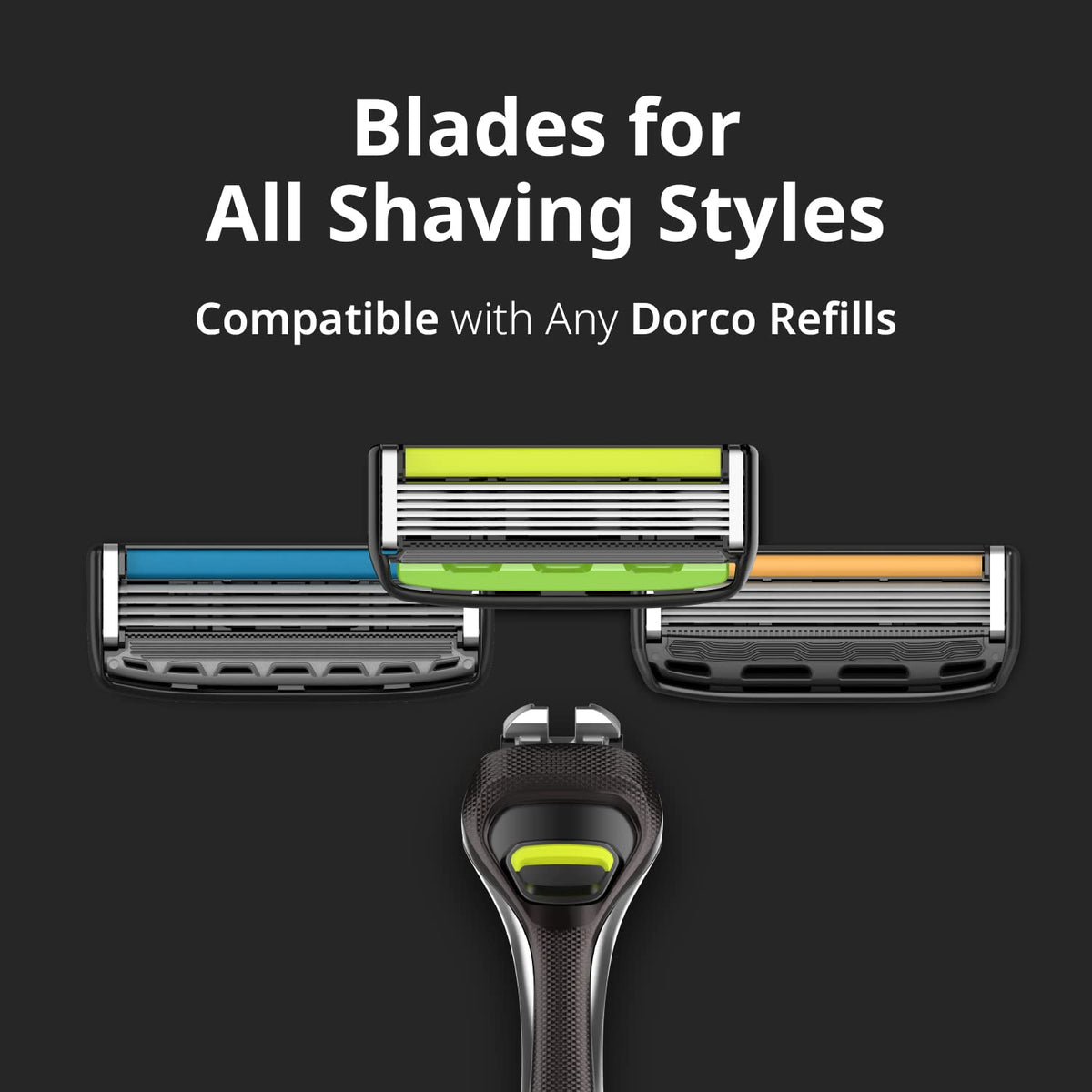 DORCO Pace 6 Pro razor in hand demonstrating grip and control