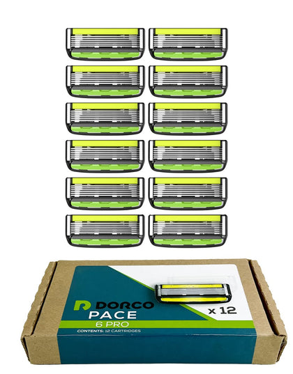 DORCO Pace 6 Pro six blade razor system front view