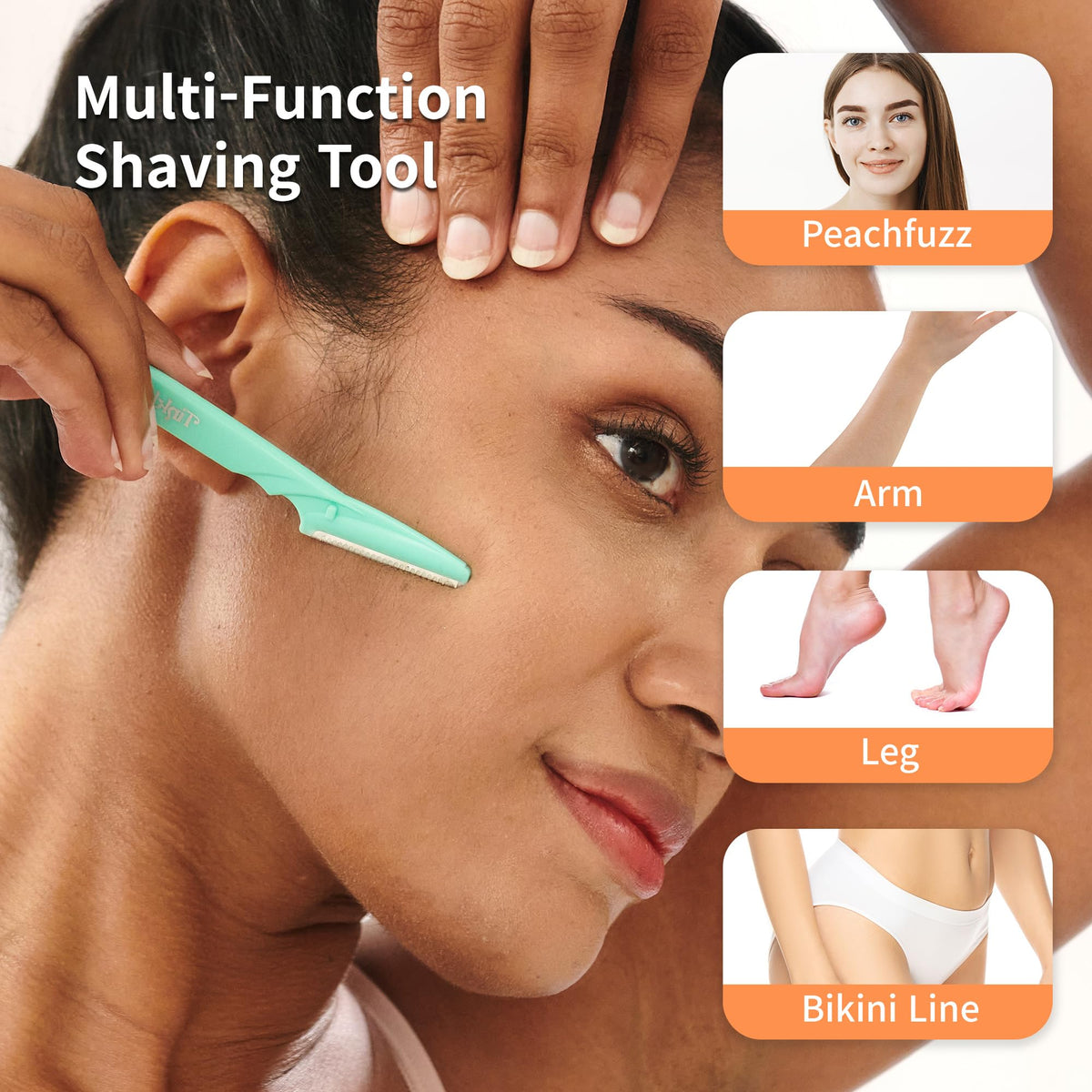 DORCO Tinkle razor with stainless steel blade close-up