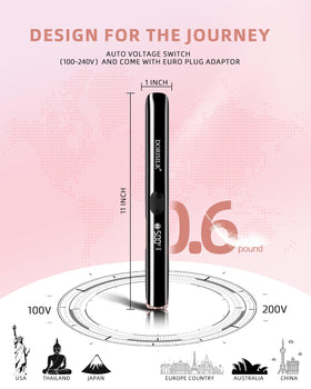 DORISILK flat iron demonstrating curling capability