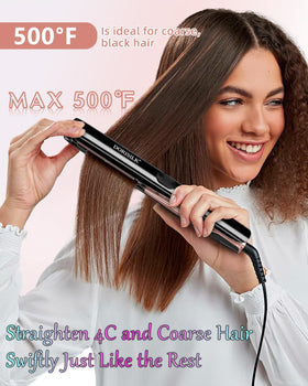 DORISILK hair straightener with temperature control settings