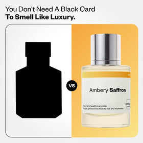 Dossier Ambery Saffron Eau de Parfum bottle close-up