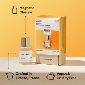 Dossier Ambery Saffron Eau de Parfum bottle side view