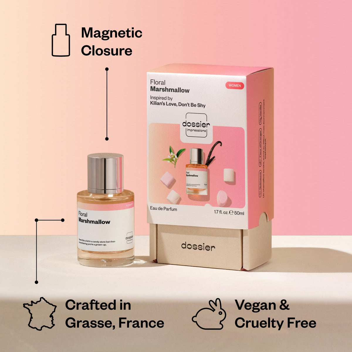 Dossier Floral Marshmallow Eau de Parfum 50ml top view