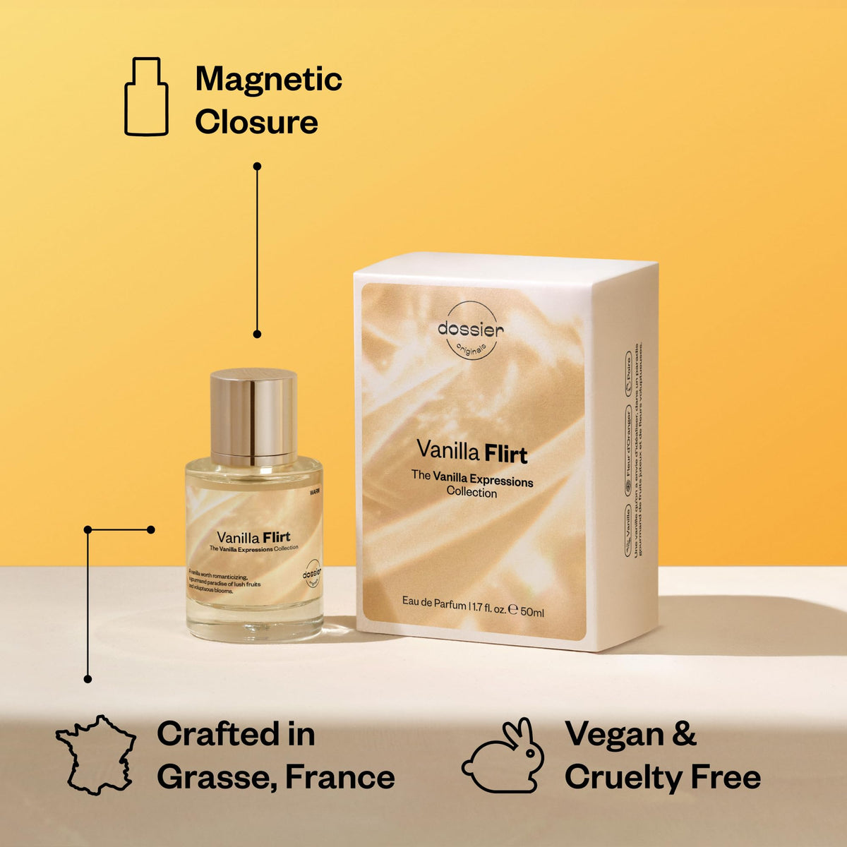 Dossier Vanilla Flirt Eau de Parfum 50ml lifestyle scene