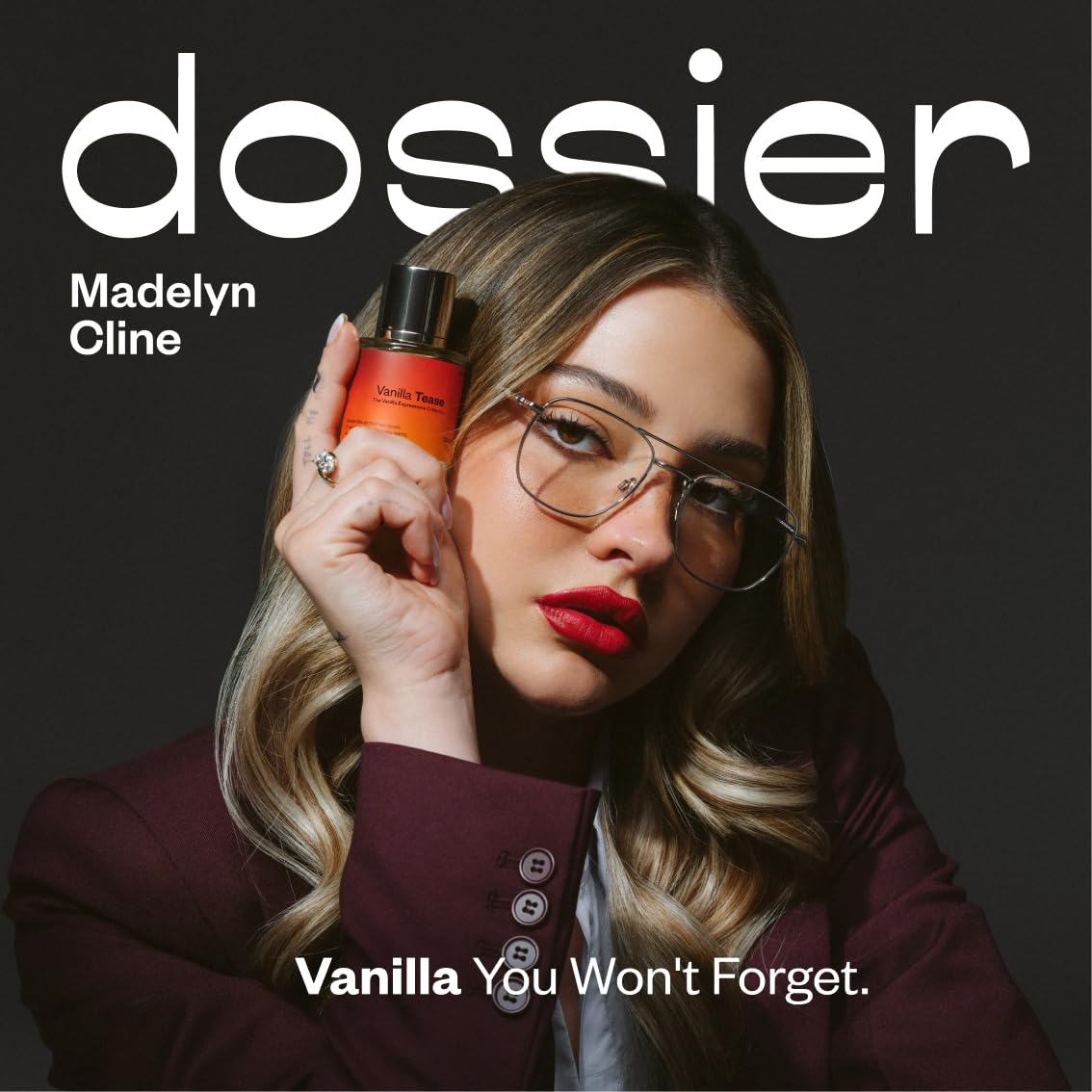 Dossier Vanilla Tease fragrance bottle with packaging