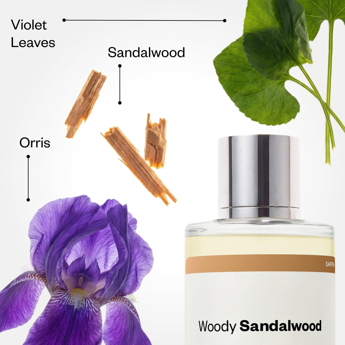 Dossier Woody Sandalwood Eau de Parfum 100ml side view