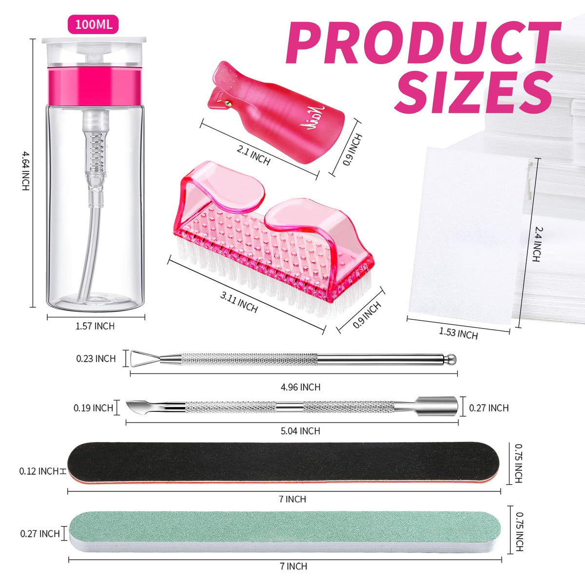 Double-ended nail pusher for cuticle care
