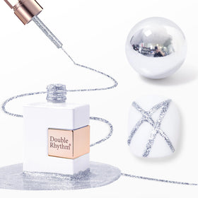 Double Rhythm 15ml Metallic Gel Liner in bronze chrome front view