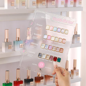 Double Rhythm 28Pcs Glitter Gel Nail Polish Set packaging