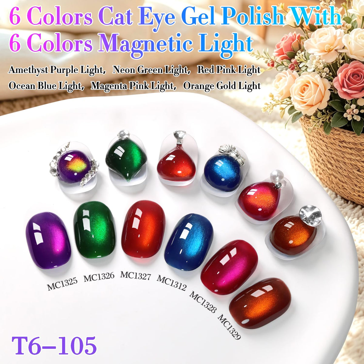 Double Rhythm Cat Eye Gel Nail Polish in dark red bottle