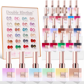 Double Rhythm Cat Eye Gel Nail Polish Set 28Pcs front view