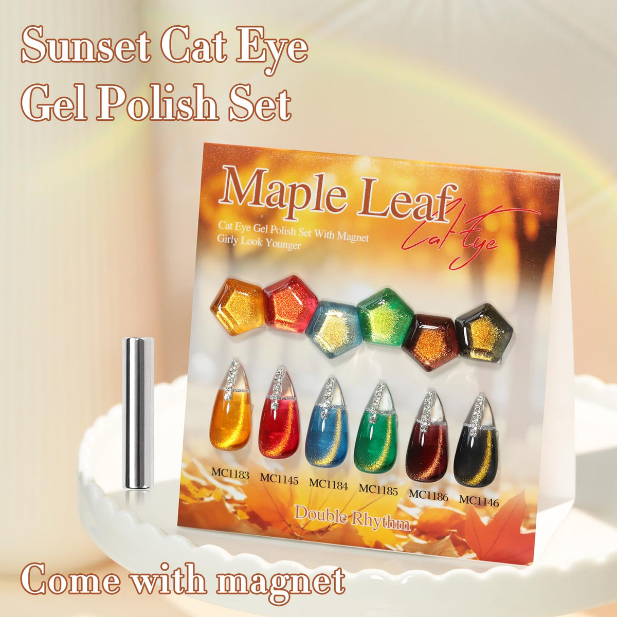 Double Rhythm Cat Eye Gel Nail Polish set packaging